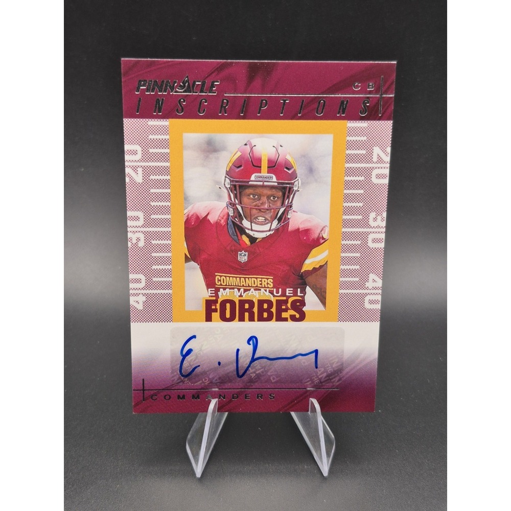 2024 Panini Encore Emmanuel Forbes #PI-EFS Pinnacle Inscriptions /99 (AU)